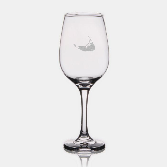 Etched Wine Glass SET